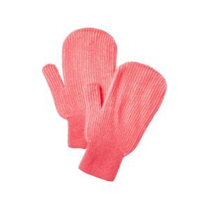 Brodie Cashmere Bold Plaited Cashmere Mittens, Pink